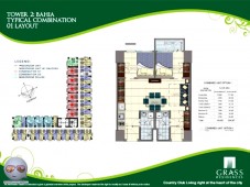 Grass Residences Floor Tower 2 Unit Layout Combined 2 Bedroom Type 2