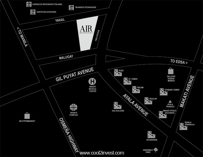 Location Map - SMDC Air Residences Makati
