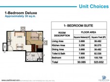 Princeton Residences - 1 Bedroom Deluxe Unit
