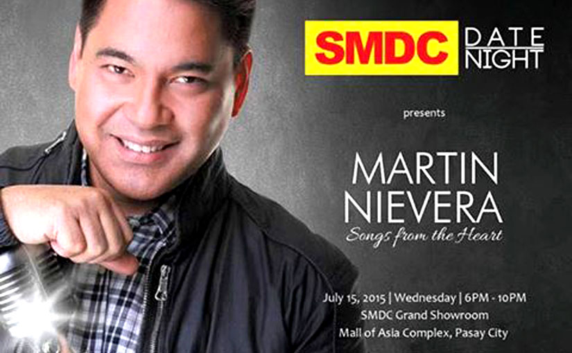 Be serenaded and entertained by Mr. Martin Nievera